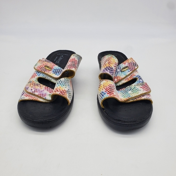 Flexus by Spring Step Shoes Women 8 EU 39 Kina Slide Sandal Multi Color - Picture 2 of 9